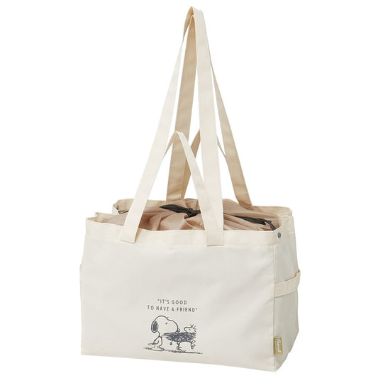 (Pre-Order) Skater With side belt cash register basket bag eco my bag shopping convenient Snoopy