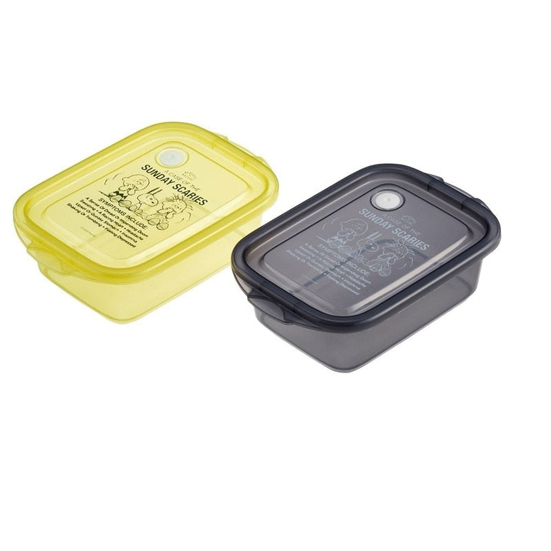 (Pre-Order) Skater Antibacterial Storage Container Lunch Box Food Container Seal Box Set of 2 500ml Snoopy