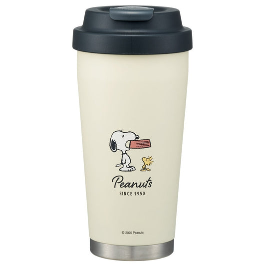 9Pre-Order) Skater Easy Mug Bottle Water Bottle 480ml Warm Cold Insulation Stainless Steel One Push Snoopy