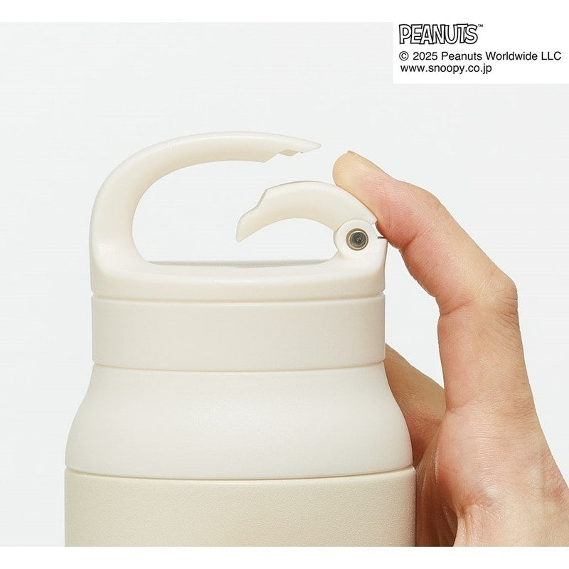 (Pre-Order) Skater Water Bottle 600ml Carabiner Handle Stainless Steel Bottle Warm Cold Insulation