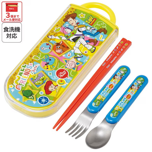 (Pre-order) Skater Chopsticks, Spoon, and Fork Set Toy Story