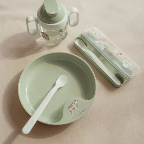 (Pre-Order) Little Dutch Set baby tableware - Green - Little Farm