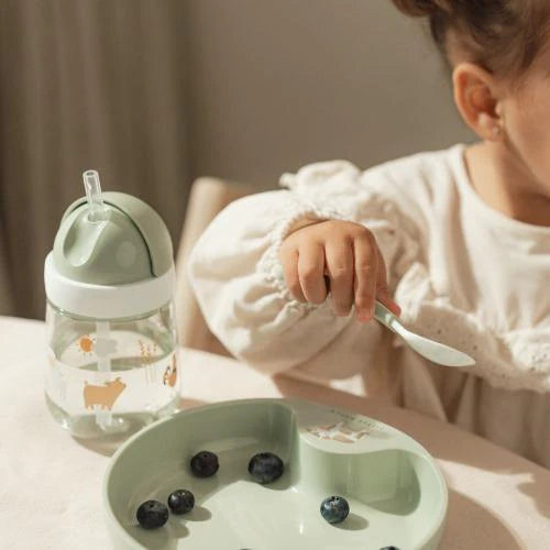 (Pre-Order) Little Dutch Straw cup - Green - Little Farm