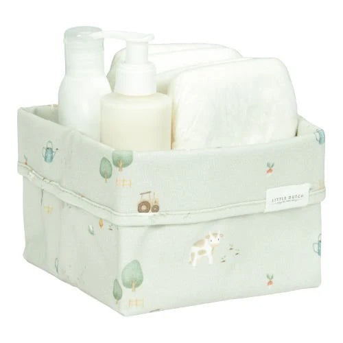 (Pre-Order) Little Dutch Storage basket small - Green - Little Farm