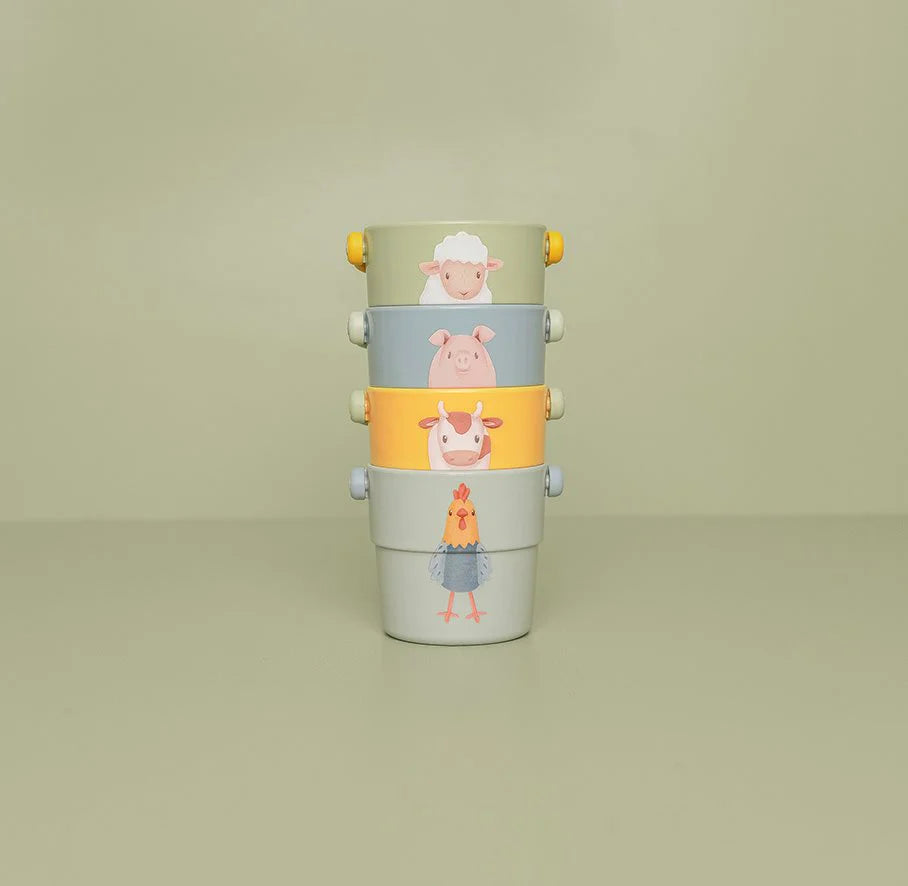 (Pre-Order) Little Dutch Bath cups - Green - Little Farm