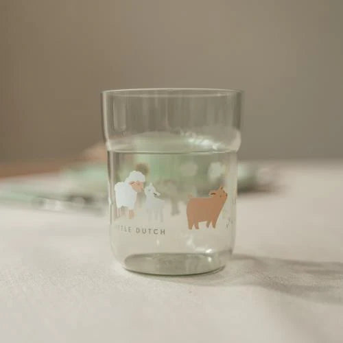(Pre-Order) Little Dutch Children's glass - Green - Little Farm