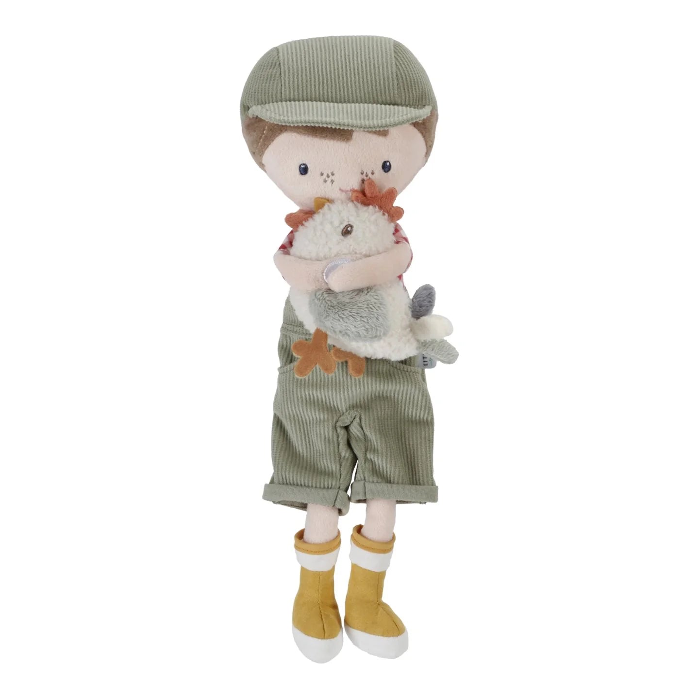 (Pre-Order) Little Dutch Cuddle doll Farmer Jim with chicken 35cm