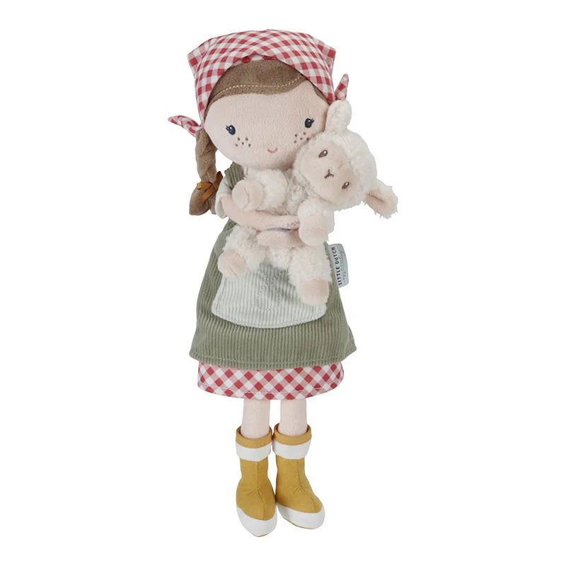 (Pre-Order) Little Dutch Cuddle doll Farmer Rosa with sheep 35cm