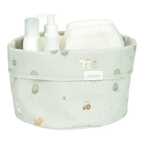 (Pre-Order) Basket round - Green - Little Farm
