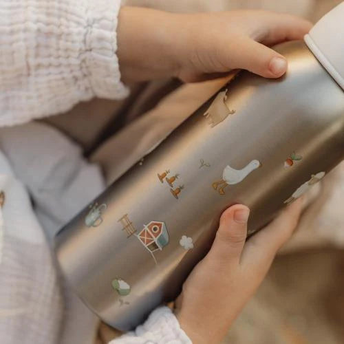 (Pre-Order) Little Dutch Insulated bottle - Green - Little Farm