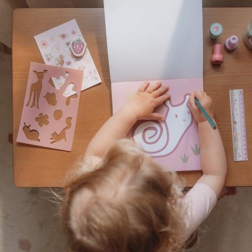 (Pre-Order) Little Dutch Pencil case with contents - Pink - Fairy Garden