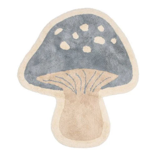 (Pre-Order) Little Dutch Rug Mushroom - Blue - Forest Friends