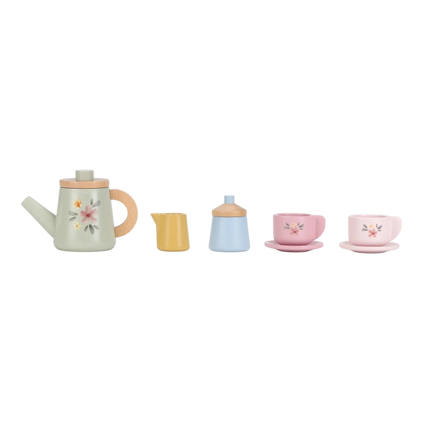 (Pre-Order) Little Dutch Wooden tea set - Multicolored - Essentials