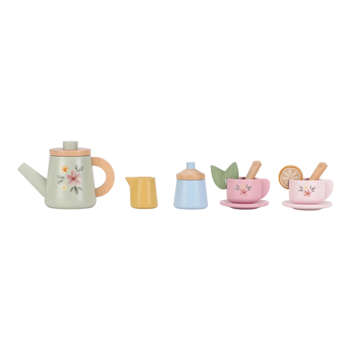 (Pre-Order) Little Dutch Wooden tea set - Multicolored - Essentials