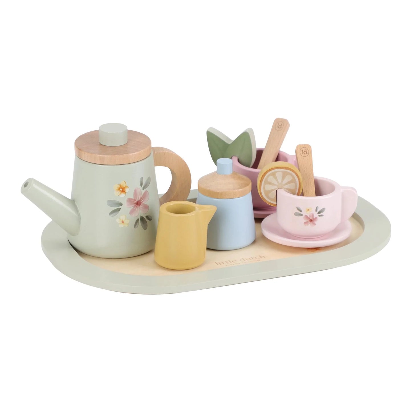 (Pre-Order) Little Dutch Wooden tea set - Multicolored - Essentials