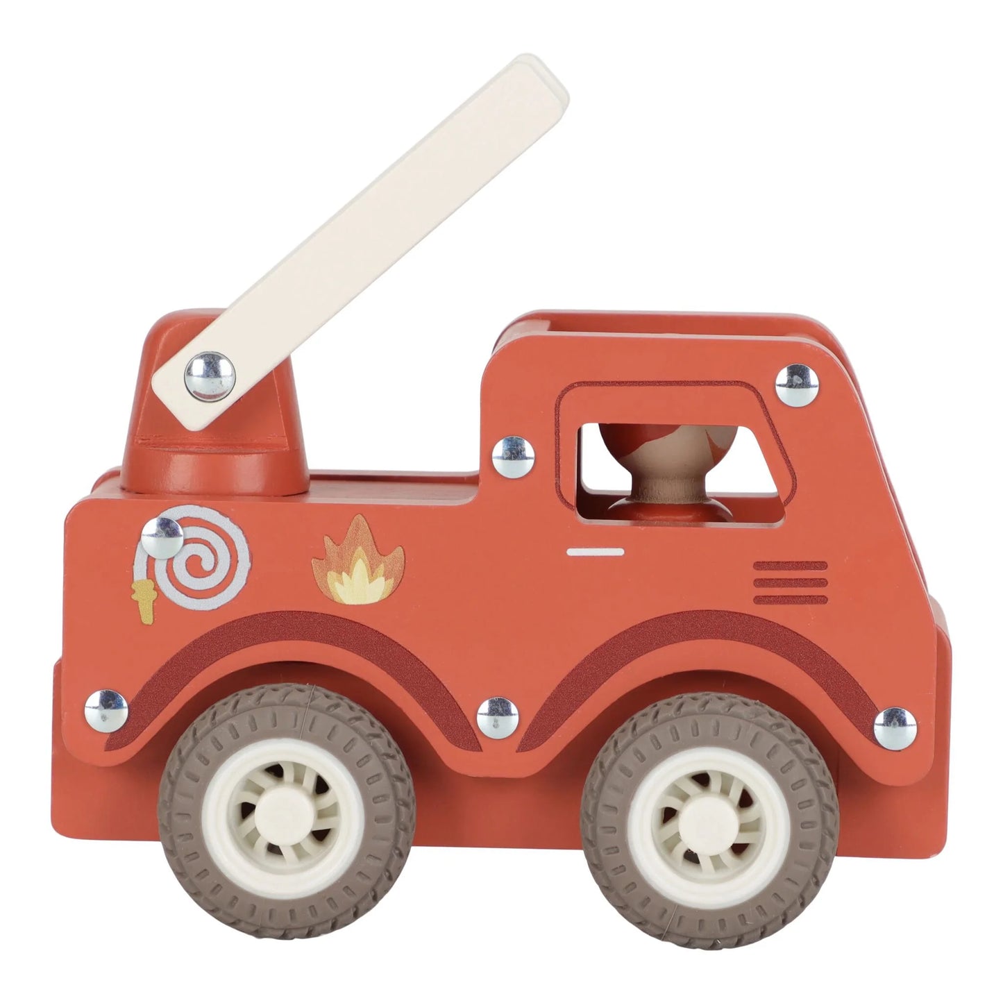 (Pre-Order) Little Dutch Wooden fire truck – Red – Essentials