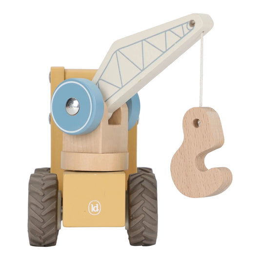 (Pre-Order) Little Dutch Wooden crane – Yellow – Essentials