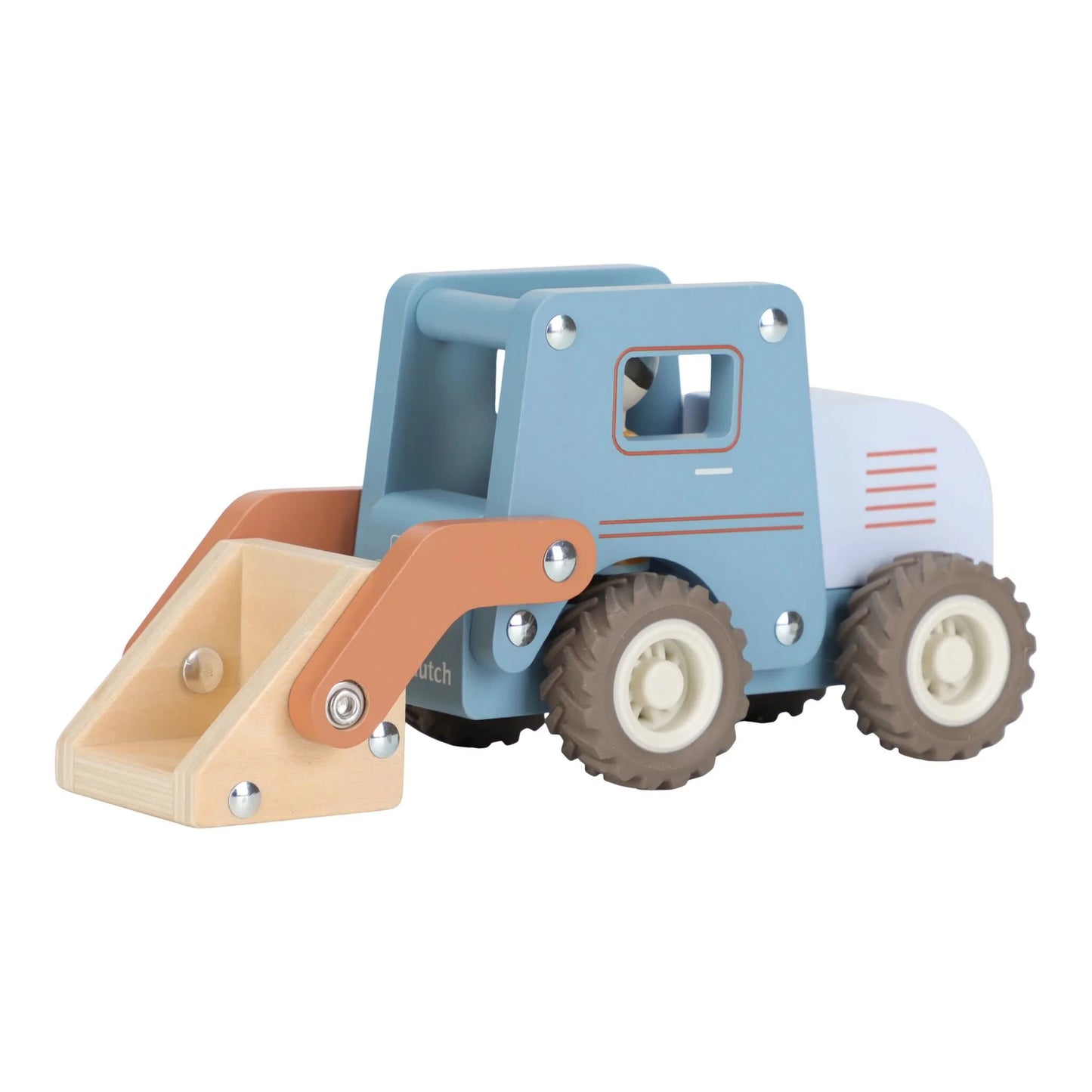 (Pre-Order) Little Dutch Wooden bulldozer – Blue – Essentials