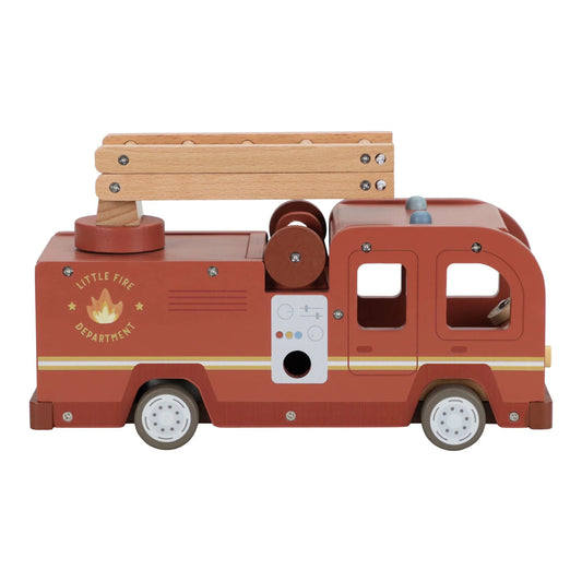 (Pre-Order) Little Dutch Wooden fire truck – Red – Essentials