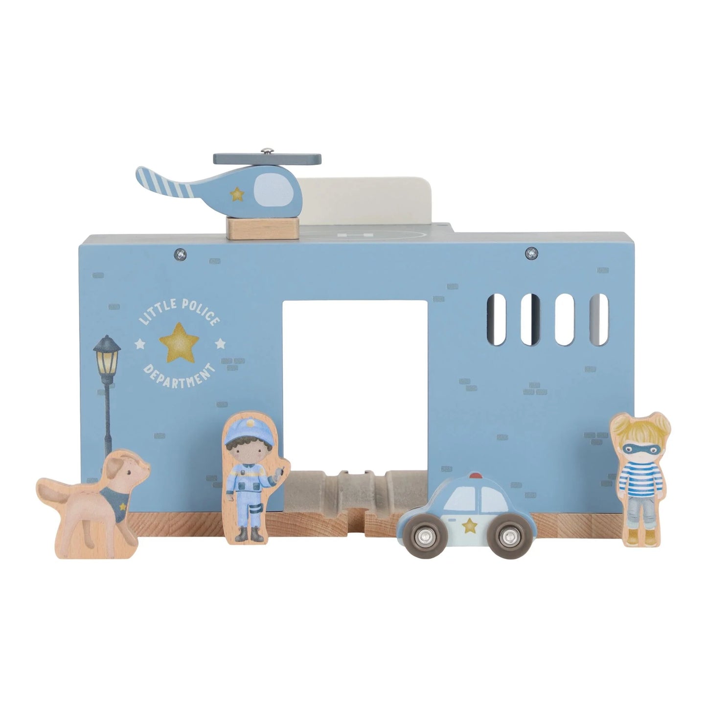 (Pre-Order) Little Dutch Wooden police station – Blue – Essentials