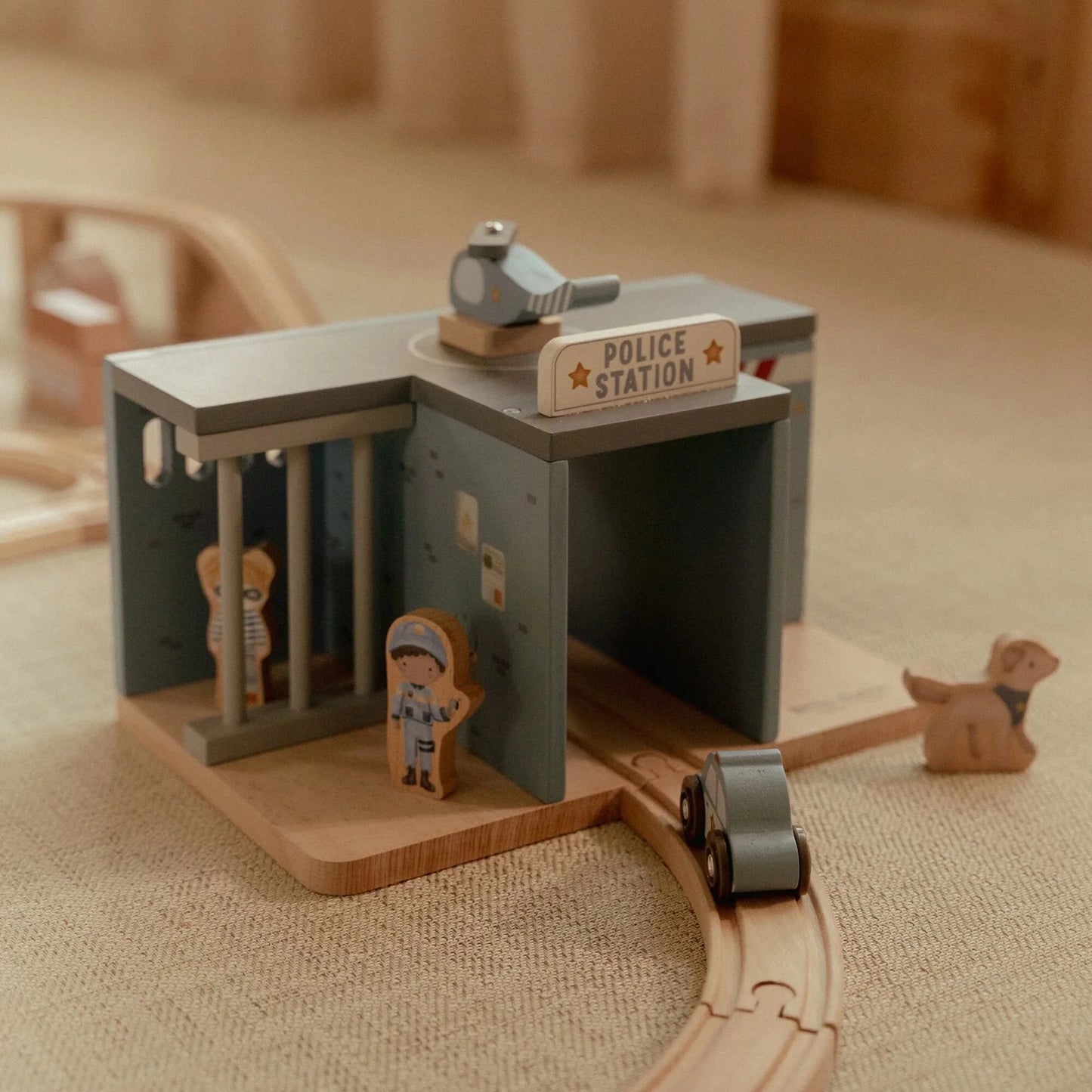(Pre-Order) Little Dutch Wooden police station – Blue – Essentials
