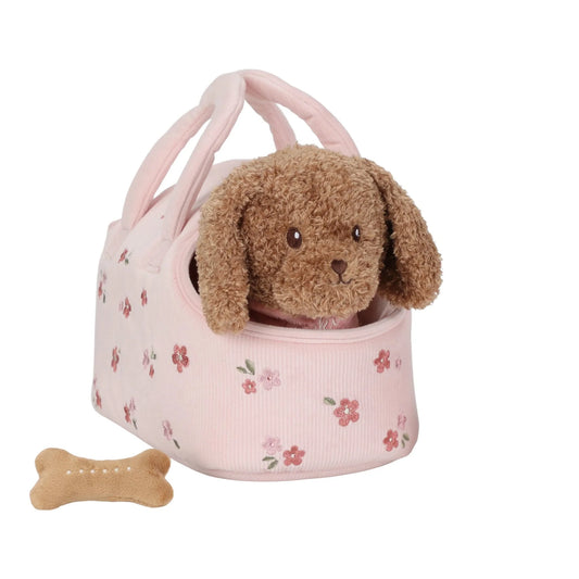 (Pre-Order) Little Dutch Cuddle dog in bag – Pink – Essentials