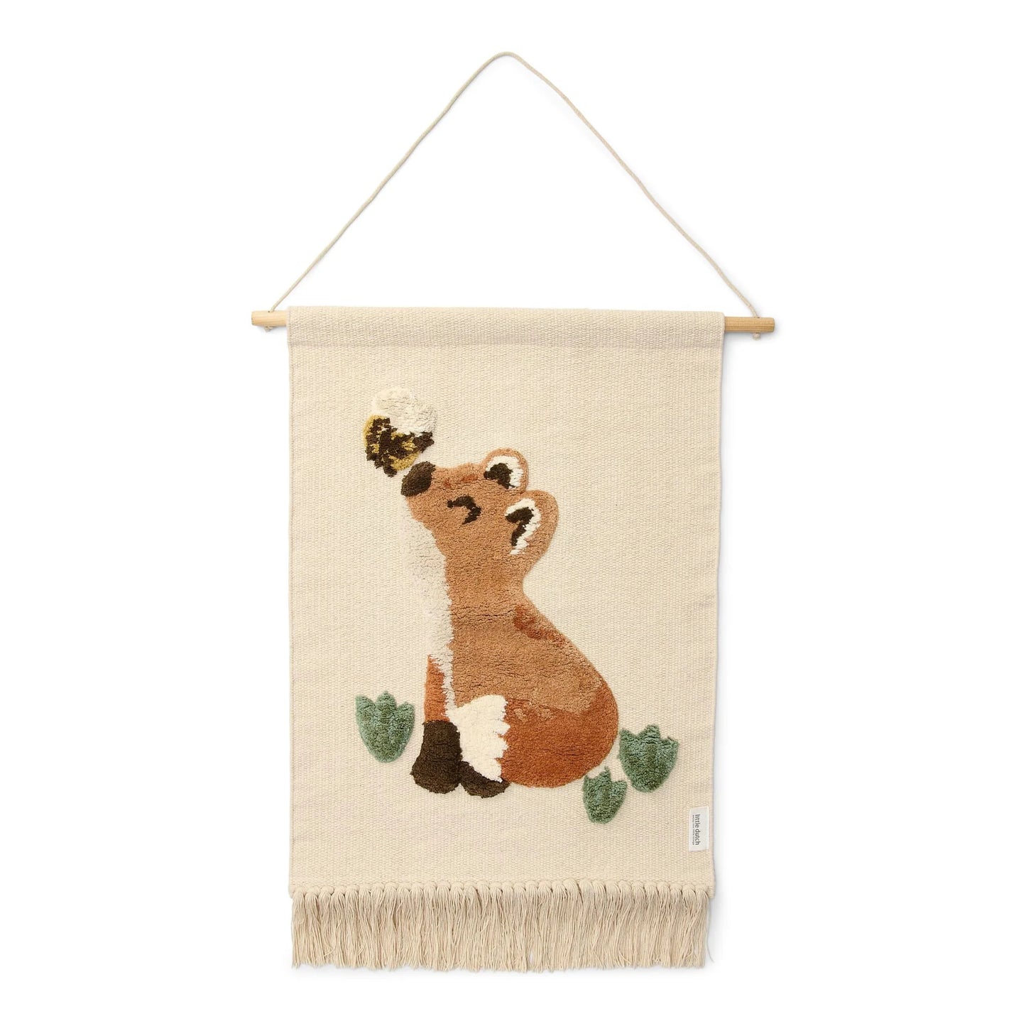 (Pre-Order) Little Dutch Wall tapestry fox - White - Forest Friends