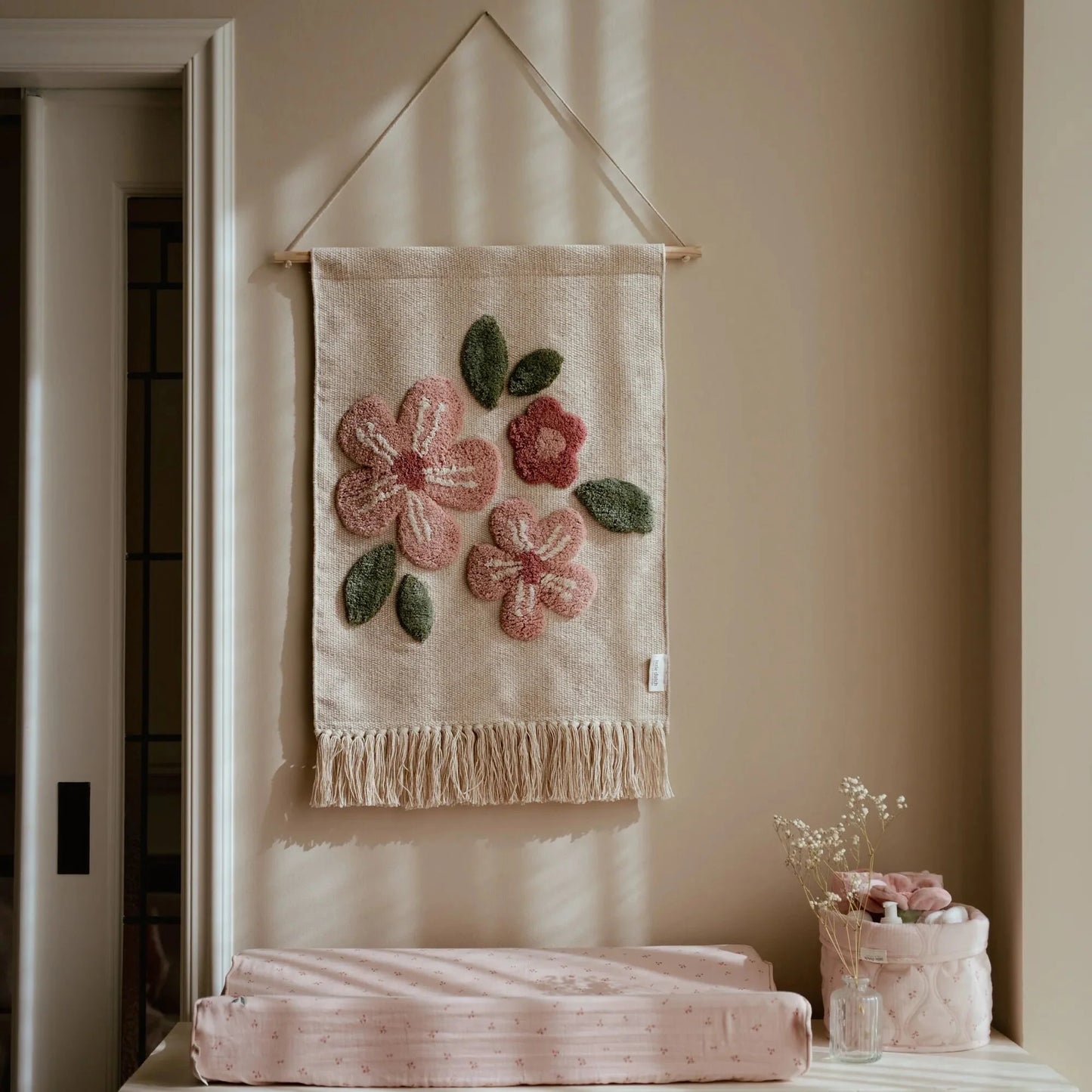 (Pre-Order) Little Dutch Wall tapestry flower - White - Fairy Garden