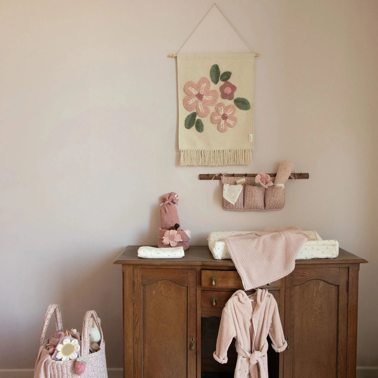 (Pre-Order) Little Dutch Wall tapestry flower - White - Fairy Garden