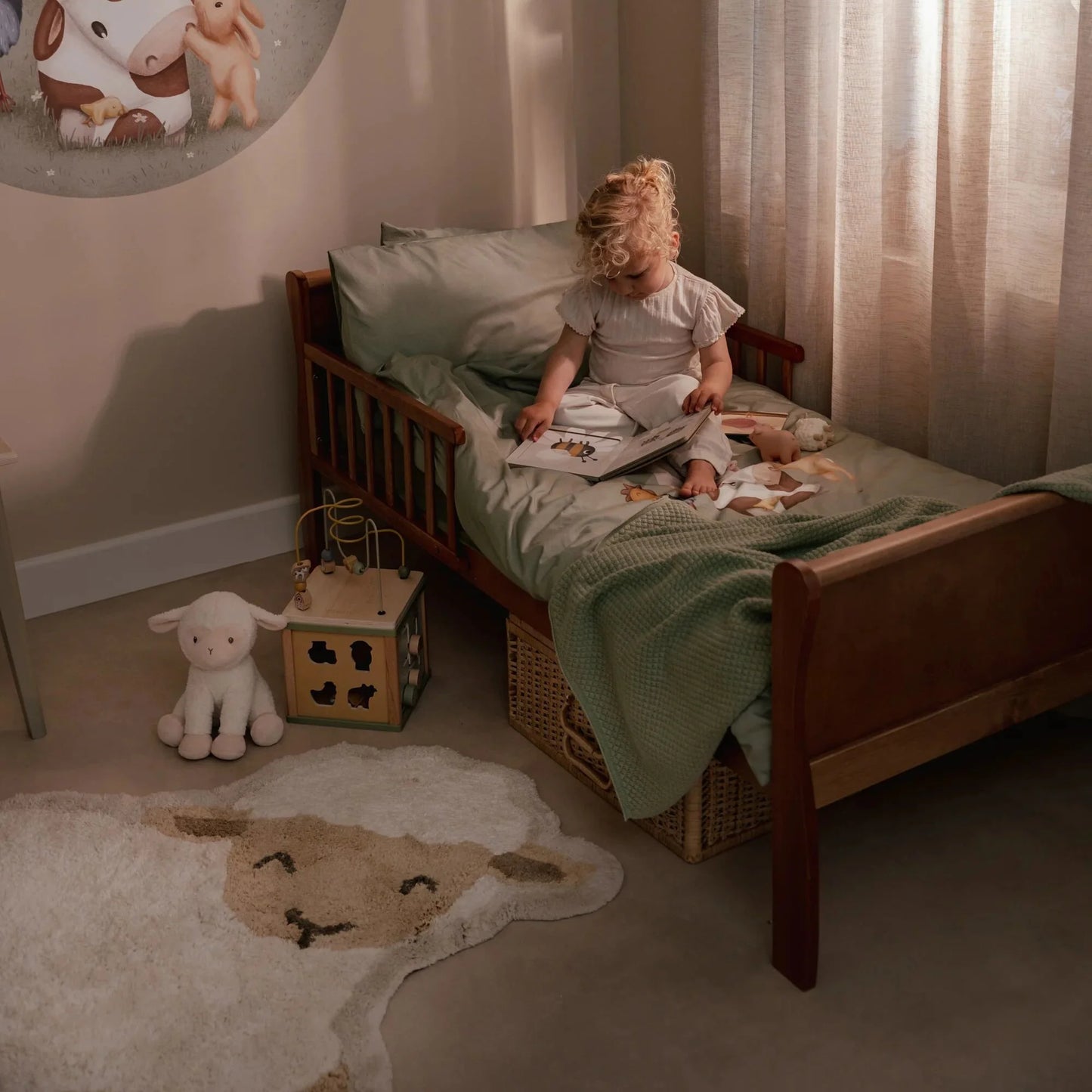 (Pre-Order) Little Dutch Rug sheep - White - Little Farm