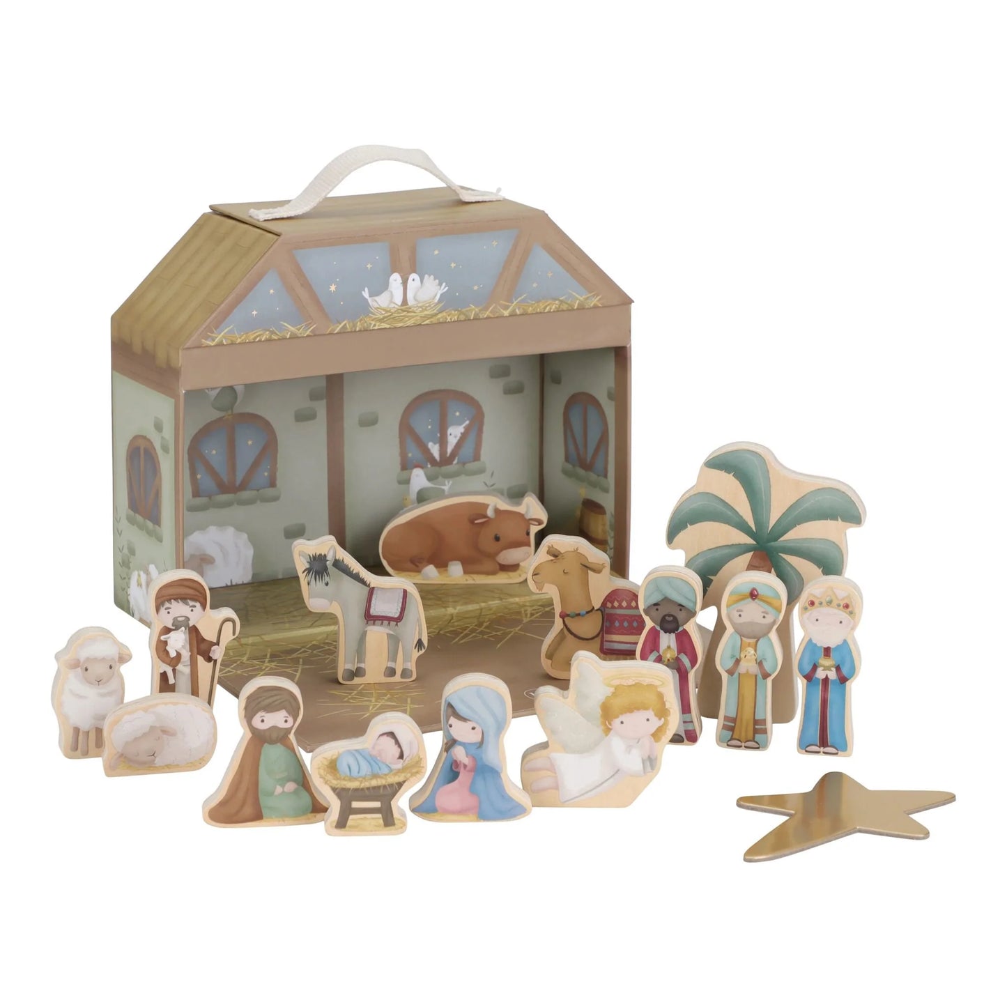 (Pre-Order) Little Dutch Nativity play case - green - essentials