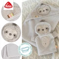 (Pre-Order) Fehn Hooded Bath Towel Sloth