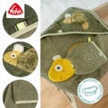 (Pre-Order) Fehn Hooded Bath Towel Chameleon