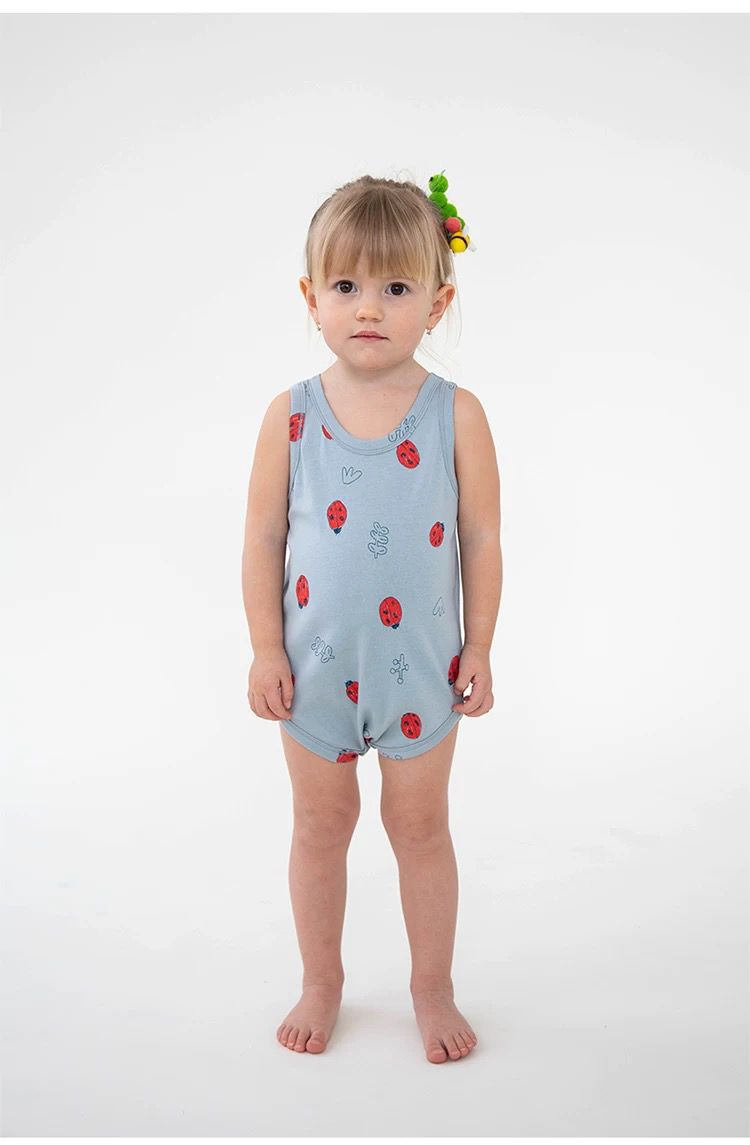 Rice & Sky Lady Bug Onesie