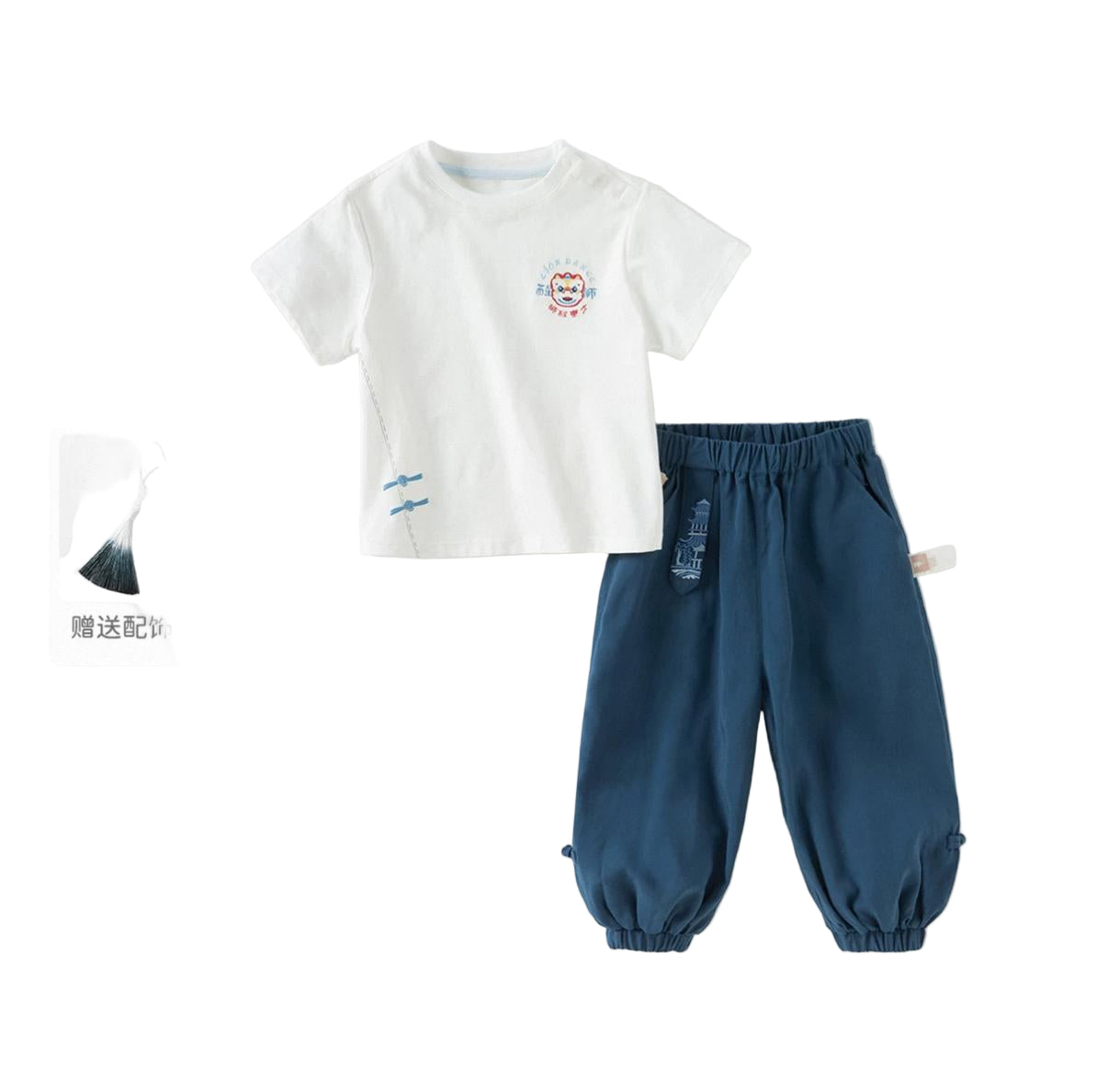 (Pre-Order) Dave & Bella Blue Dragon Long-sleeved Clothing Set