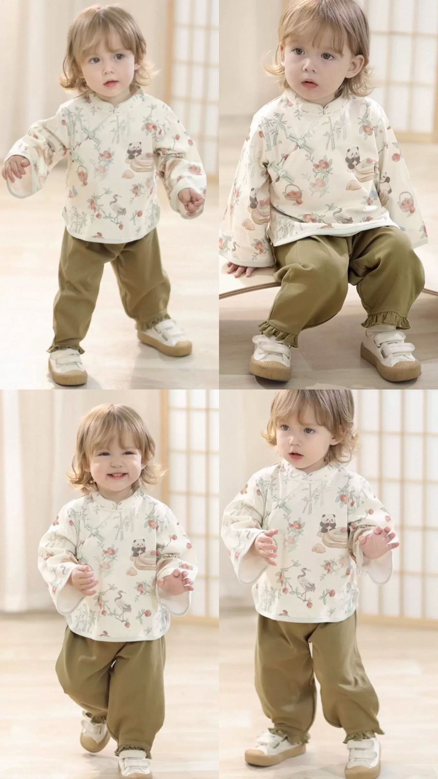 (Pre-Order) Han Gong Fu Blossom & Bamboo Panda set