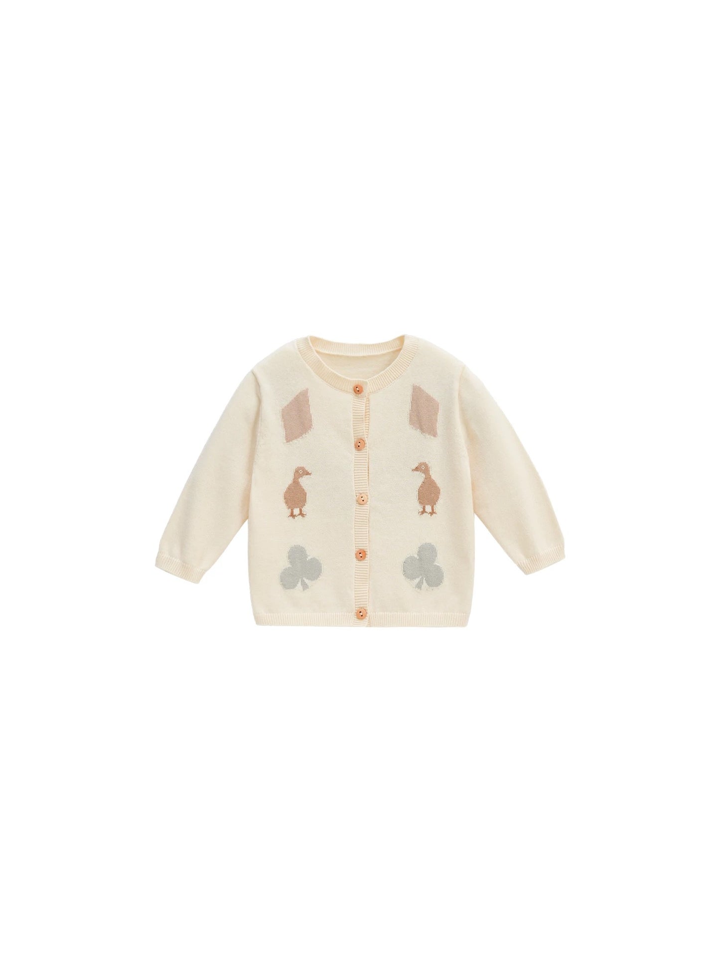 (PREORDER) White Wheat Knit Sweater