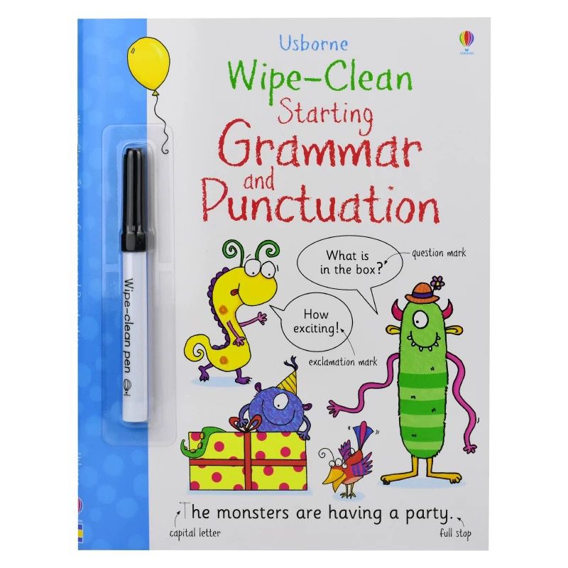 (Pre-Order) Usborne Wipe-Clean Starting Grammar and Punctuation