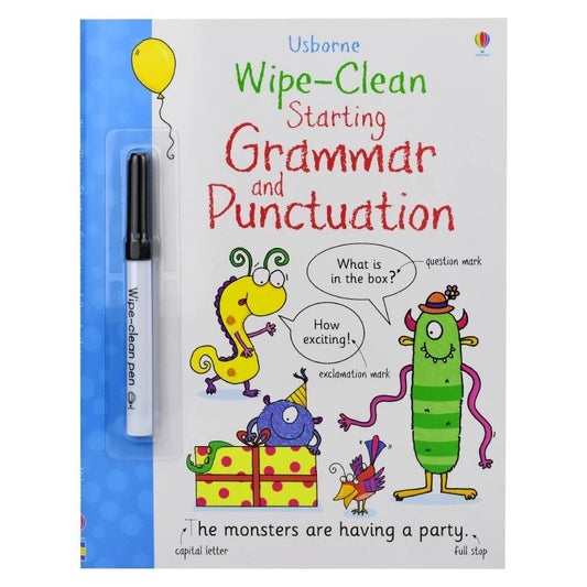 (Pre-Order) Usborne Wipe-Clean Starting Grammar and Punctuation