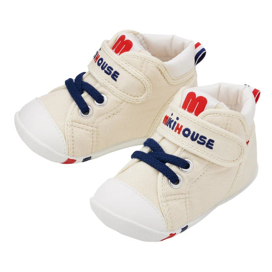 (Pre-Order) Mikihouse First Baby Shoes White
