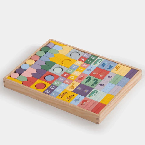 (Slight Crack on Wooden Box) Moover Blocks