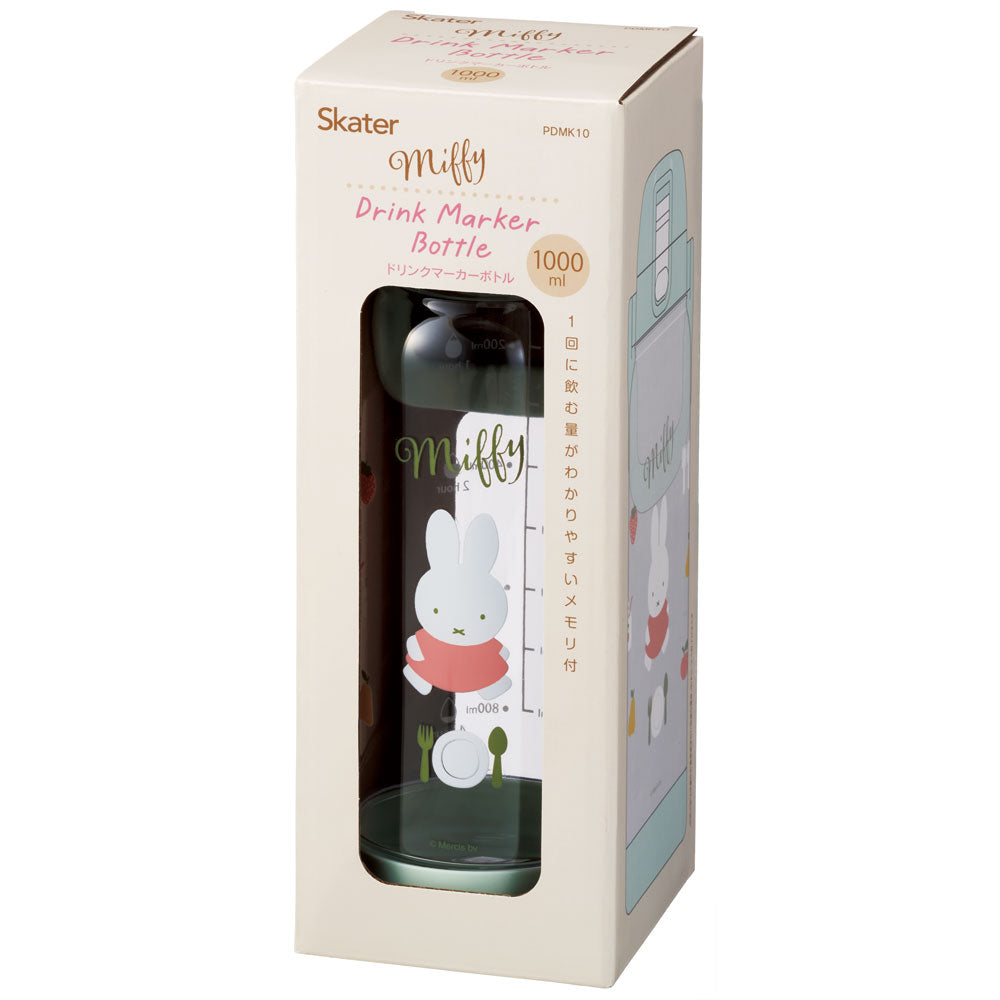 (Pre-Order) Skater Drink Marker Bottle, 1000ml (1L) Miffy Bunny Design