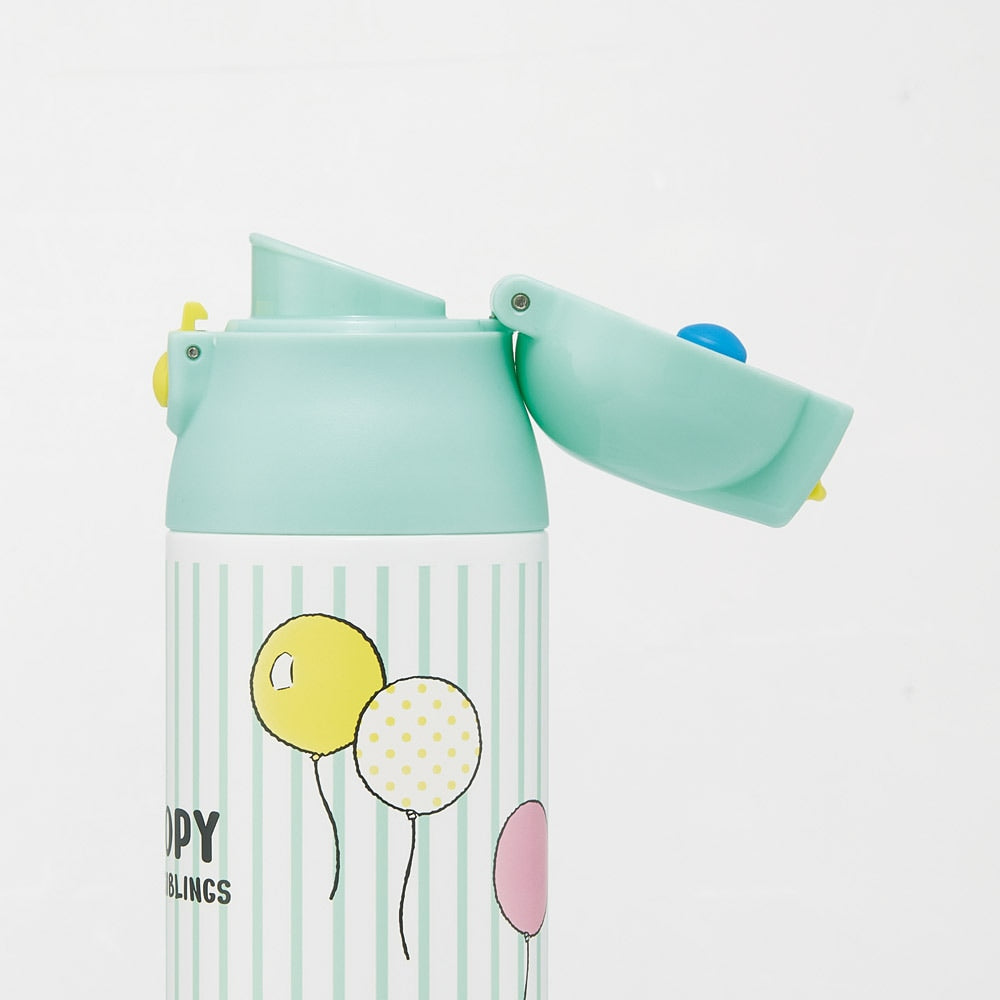 (Pre-Order) Skater Stainless Steel Mug Bottle 500ml with Lock One Push Water Bottle Direct Drinking Heat Keeping Cold Snoopy