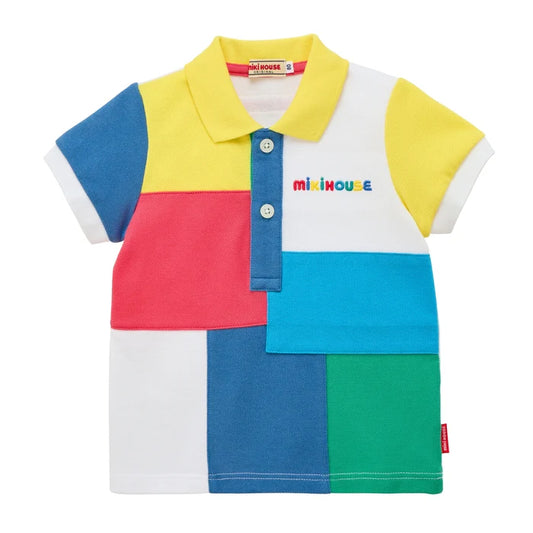 (Pre-Order) Mikihouse Short-sleeved Polo Shirt Yellow