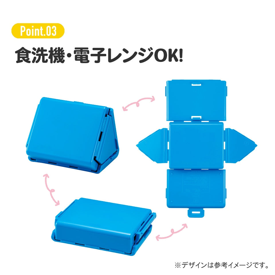 (Pre=Order) Skater Antibacterial, foldable rice ball case for children, microwave-safe, featuring the character Miffy and Bunny
