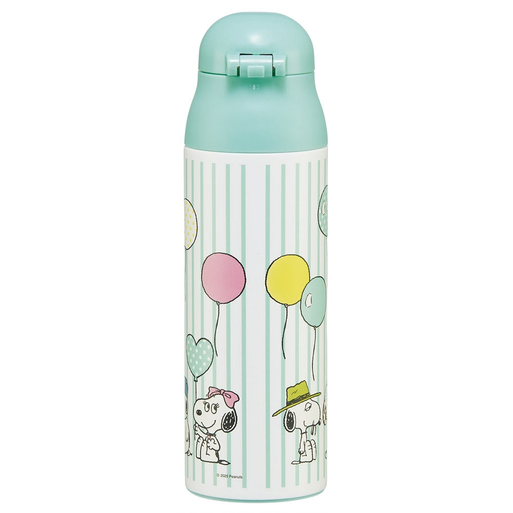 (Pre-Order) Skater Stainless Steel Mug Bottle 500ml with Lock One Push Water Bottle Direct Drinking Heat Keeping Cold Snoopy