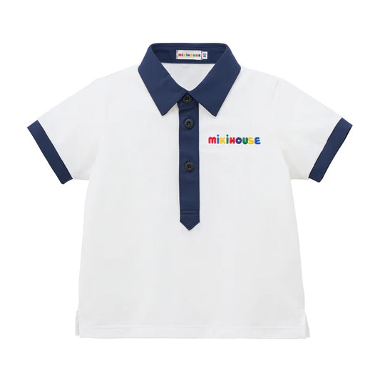(Pre-Order) Mikihouse Short-sleeved polo shirt White