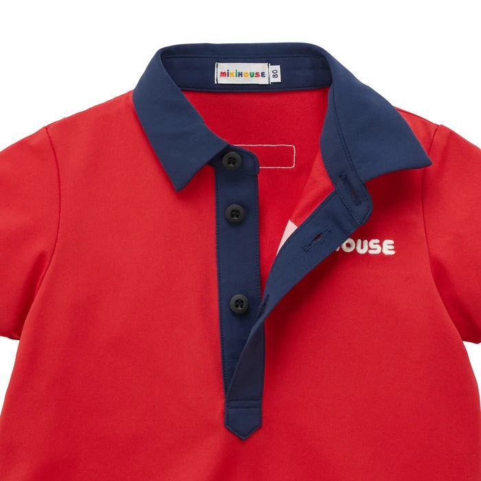 (Pre-Order) Mikihouse Short-sleeved polo shirt Red