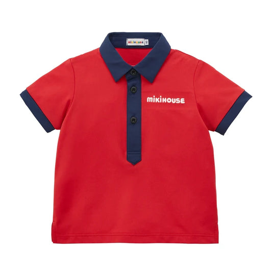 (Pre-Order) Mikihouse Short-sleeved polo shirt Red