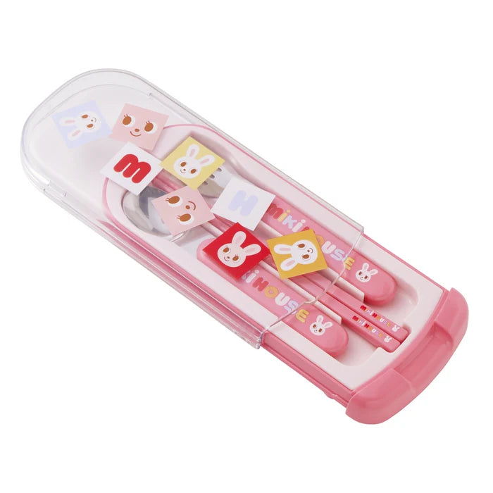 (Pre-order) Mikihouse Cutlery Set Pink